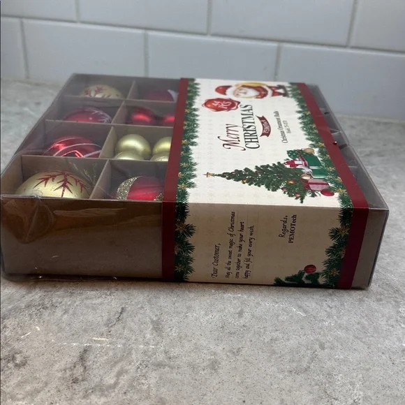 Christmas Ornament Balls Set of 44 - Red and Gold. Brand new in box - Picture 3 of 5